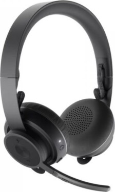 Logitech MSFT Teams Zone Wire čierna / bezdrôtový USB headset / mikrofón / USB-A prijímač + Bluetooth (981-000859)