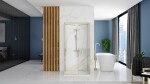 REA/S - Sprchový Rapid Slide Brush Gold Dvere: 130 x Sprchová zástena: 90 KPL-04717