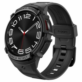 Spigen Rugged Armor Pre ochranný kryt pre Samsung Galaxy Watch 6 Classic 43mm čierna (ACS06492)