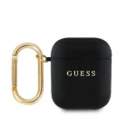 Guess PU Grained Classic Logo Puzdro pre AirPods 1/2 Black (57983122187)