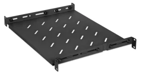 Intellinet 714082 čierna / Polica pre RACK 19" / hĺbka 350-550 mm / 1U / nosnosť 20 kg (714082)
