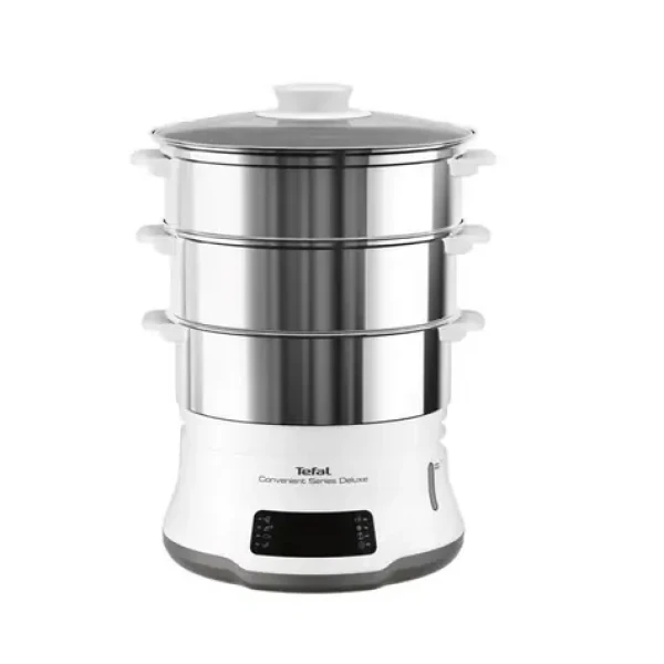 TEFAL Deluxe XL VC502D10 biela / Parný hrniec / 900 W / 9 l / 3 nádoby (VC502D10)
