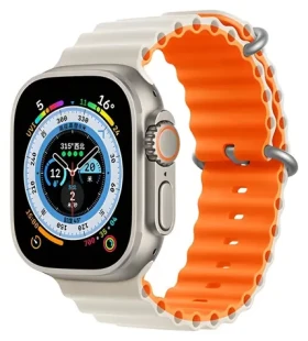 Devia Deluxe Sport6 Remienok pre Apple Watch 40/41mm Starlight/oranžová / Remienok / Silikónový / Two-tone (6938595381621)