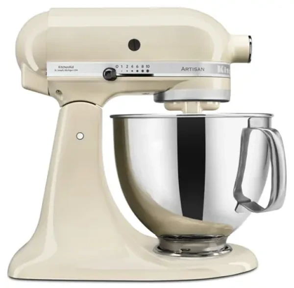 KitchenAid 5KSM125EAC mandľová / Kuchynský robot Artisan / 300 W / 4,8 L / 10 rýchlostí (5KSM125EAC)