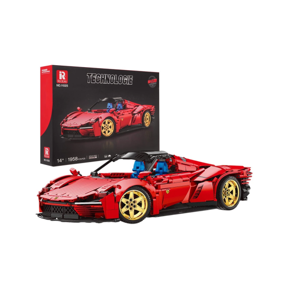 Mamido Technická stavebnica športové auto 1958 dielov červené