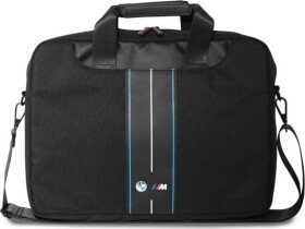 BMW BMW BMCB15COMPVSKL Bag 16" Black Nylon Blue Stripe