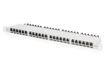Digitus CAT6A High Density / Patch panel / tienený / 19" / 24 portov / 0,5U (DN-91624S-SL-EA-G)