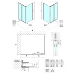 POLYSAN - DEEP obdĺžniková sprchová zástena 1300x750 L/P varianta,číre sklo MD1316MD3116