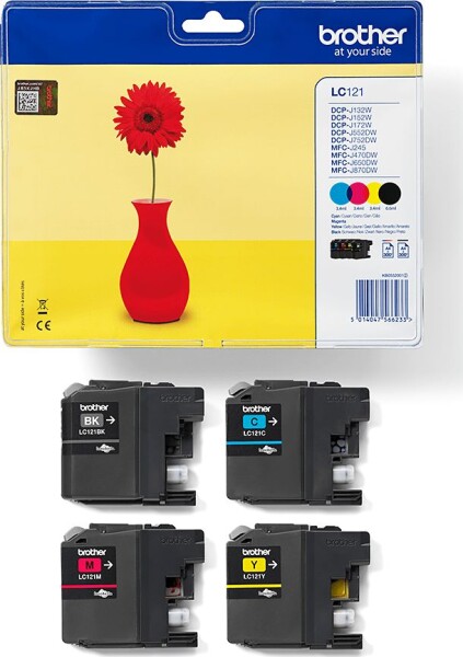Brother Zestaw tuszy CMYK LC121VALBP
