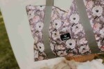 T-TOMI Shopper Bag Grey flowers