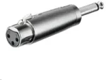 MicroConnect Adapter 6.35mm Jack (M) - XLR (F) strieborná (XLRFJ)