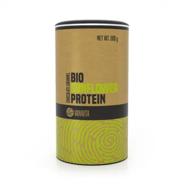 BIO Slnečnicový proteín - VanaVita (čokoláda karamel, 500 g) (55699-2-500g-chocolatecaramel)