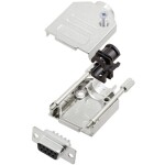 TRU COMPONENTS TCDTZK09DBSK 7709624 sada D-SUB zásuvková lišta 180 ° Pólov: 9 spájkovaný 1 ks; 7709624