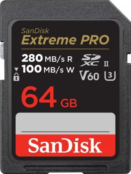 SanDisk Extreme PRO SDXC 64 GB Class 10 UHS-II/U3 V60 (SDSDXEP-064G-GN4IN)