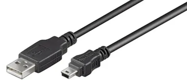 MicroConnect kábel USB2.0 A (M) - miniUSB B (M) 2m čierna / 480Mbit/s (USBAMB52)