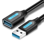 Vention USB 3.0 čierna / Predlžovací kábel / USB-A (M) - USB-A (F) / 1 m (CBHBF)