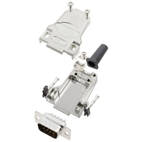 TRU COMPONENTS TCDTZF09DBPK 7708752 sada D-SUB kolíkové lišty 180 ° Pólov: 9 spájkovaný 1 ks; 7708752
