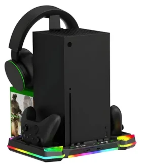 IPega XBX025S čierna / Nabíjací dok / Xbox Series X / ovládač a headset / RGB (PG-XBX025S)