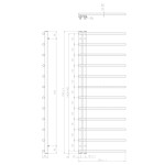 SAPHO - JUSTINA vykurovacie teleso 500x1510 biela mat IR151W
