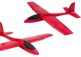 Mamido Veľký polystyrénový penový ľahký klzák červený 68 cm