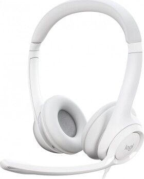 Logitech Headset H390 biela / USB / stereo slúchadlá s mikrofónom (981-001286)