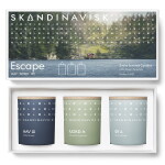 SKANDINAVISK Darčeková sada mini sviečok ESCAPE - 3 x 65 g