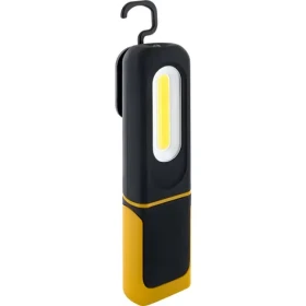 Schwaiger WLED0080 čierna/žltá / Pracovné svietidlo / nabíjací / 5W / COB / IP43 (WLED0080)