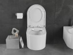MEXEN/S - Sofia Závesná WC misa vrátane sedátka s pomalým trwarda, duroplast, biela 30540200