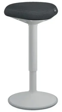 Leitz Ergo svetlo šedá / Balančná stolička pre státie / výškovo nastaviteľná 57-82 cm / nosnosť 110 kg (65450085)