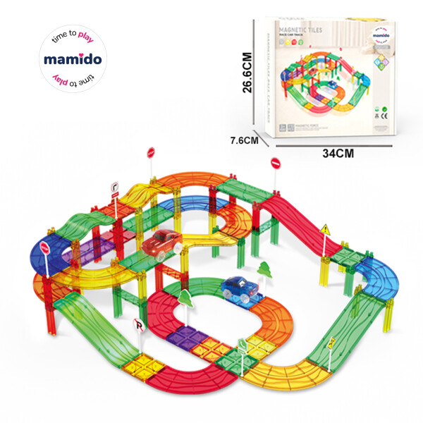 Mamido Mamido Magnetická stavebnica pretekárska dráha 185 dielov MT1499