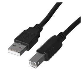 Lanberg CA-USBA-10CC-0018-BK čierna / Kábel USB / USB-A (M) - USB-B (M) / USB 2.0 / 1,8 m (CA-USBA-10CC-0018-BK)