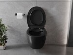 MEXEN - Egg Závesná WC misa vrátane sedátka s slow-slim, Duroplastu, čierny mat 30245070