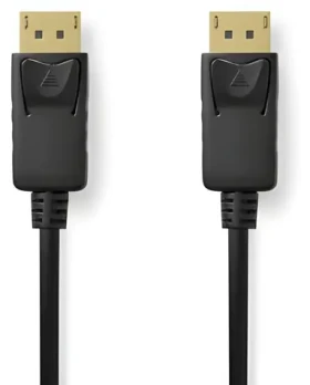 Nedis DisplayPort kábel čierna / Kábel DisplayPort / 8K 60Hz / 3 m / pozlátené konektory (CCGB37014BK30)