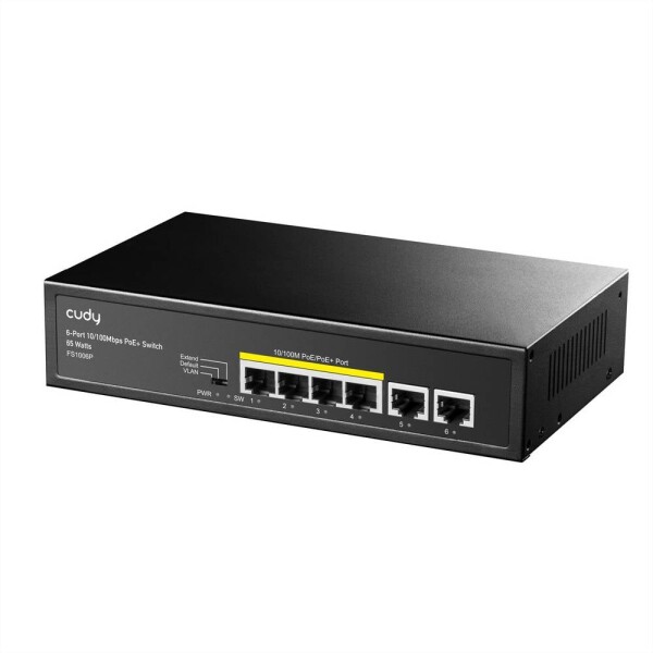Cudy Cudy FS1006P switch di rete Fast Ethernet (10/100) Supporto Power over Ethernet sieťový switch; FS1006P