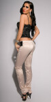 Sexy KouCla Partytrousers with sequin BRONZE 38