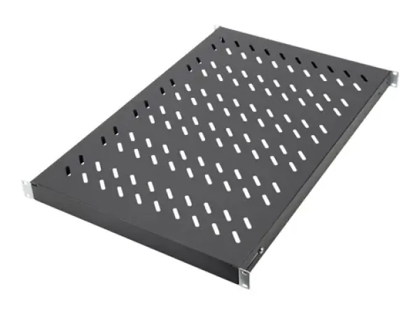 Digitus Pevná polica pre rack hl. 1000 mm čierna / Polica / 1U / 483x700 mm / nosnosť 50 kg (DN-97649)