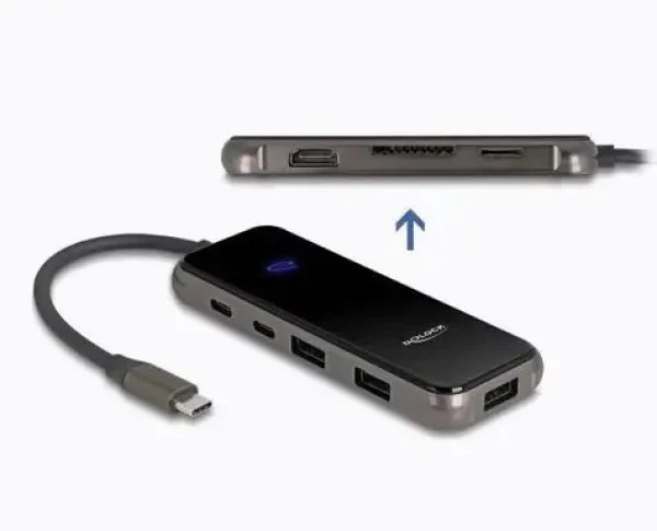 DeLock Dokovacia stanica / USB-C / Thunderbolt 3 / Thunderbolt 4 / Thunderbolt 5 / HDMI (92001)