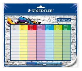 Staedtler Lumocolor Školský rozvrh / Samolepiace / stierateľný / 310 x 255 mm (641 SP2)