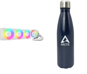 ARCTIC Chłodzenie wodne Arctic Liquid Freezer III Pro 360 A-RGB Białe (ACFRE00188A) + Butelka Termiczna