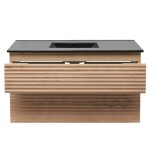Kúpeľňová skrinka 2 zásuvková s umývadlom Naturel Savona 98x53x44, 8 cm dub Halifax mat SAVONA2100DHC SAVONA2100DHC