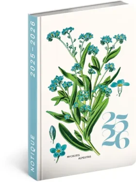 NOTIQUE 18-mesačný diár Petito - Herbár 2025/2026 - Východný / 11 x 17 cm (PGD-35534-V)
