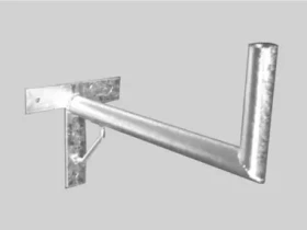 OEM držiak antény na stenu 60 cm s podperou - žiarový zinok (DRZOE60F00)