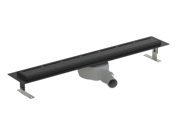 Sprchový žľab SAT 85 cm nerez čierny ZLAB90NRZBL ZLAB90NRZBL