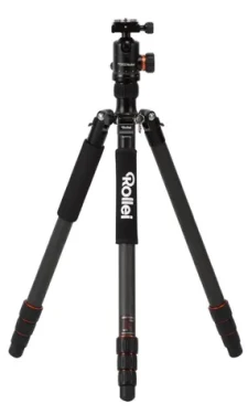 Rollei Statív C6i Karbón / Záťaž 12kg / Vytiahnutý 171.5 cm / Karbón / Čierny (22611)
