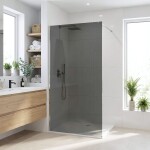 REA/S - Sprchová zástena Flexi Grey / Chrome 90 KPL-K99085
