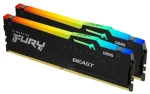 Kingston Fury Beast Black RGB 32GB (2x 16GB) DDR5 6800MHz / CL34 / DIMM / XMP / 1.4V (KF568C34BBAK2-32)