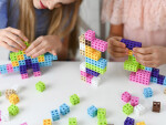 Mamido Farebné kocky Cube Pink Meli 100 dielov ZA5667