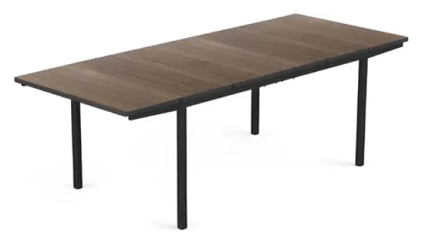 Keter Porto walnut/grafit / Záhradný stôl / Rozkladací 160-240 cm (270950)