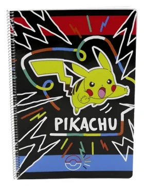 CYP BRAND Blok Pokémon Colourful A4 / Krúžková väzba / 80 listov / Štvorčekový papier (LF-08-PKEPM)
