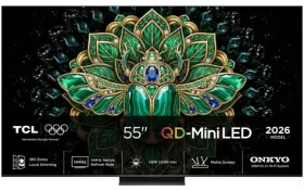 55" TCL 55MQLED75L čierna / Televízia / 4K UHD / QD-Mini LED / 144Hz / 4X HDMI 2.1 / Google TV / 40W Onkyo (55MQLED75L)